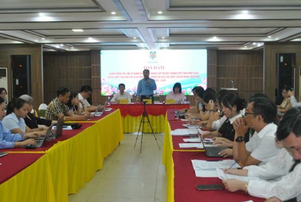 Tọa đàm Hoàn thiện thể chế về đánh giá, công nhận cấp xã đạt chuẩn TCPL khi thực hiện CQĐP 2 cấp